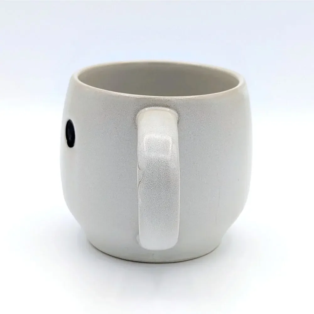 Pottery Barn Gus the Ghost Mug 16 oz Figural 3D Matte Glaze Coffee Tea Halloween